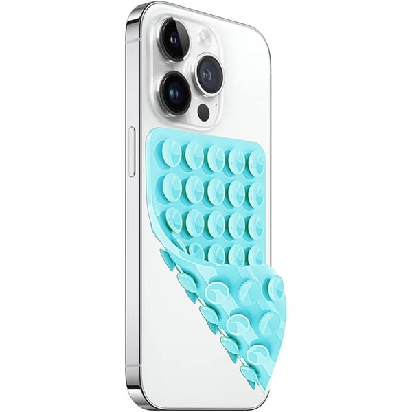 Ntech Silicone Suction Cup Telefoonhouders Mint Groen - siliconen telefoonhoes met zuignap - handsfree telefoon grip - silicone telefoonhouder voor iPhone en Android