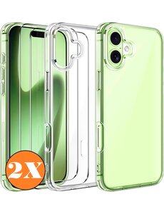 Ntech Hoesje Geschikt voor iPhone 17 transparant Anti Shock