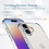 Ntech Hoesje Geschikt voor iPhone 17 transparant Anti Shock - silicone hoesje met 2 Pack Screenprotector tempered glass