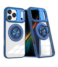 Ntech Magsafe Hoesje Geschikt voor iPhone 17 Pro hoesje Blauw