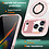 Ntech Magsafe Hoesje Geschikt voor iPhone 17 Pro Max hoesje Rose Goud Transparant - Met kickstand Draaibare Ring Houder