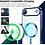 Ntech Magsafe Hoesje Geschikt voor iPhone Air hoesje Transparant / Blauw - Lens beschermer – backcover