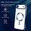 Ntech Magsafe Hoesje Geschikt voor iPhone Air hoesje Transparant / Blauw - Lens beschermer – backcover