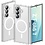 Ntech MagSafe hoesje Geschikt voor Samsung Galaxy Z Fold 7 Transparant Silicone Shockproof Hoesje - Schokbestendig TPU hoesje Samsung Z Fold 7