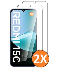 Ntech Screenprotector geschikt voor Xiaomi Redmi 15C 5G/4G / 14C Beschermglas