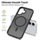 Ntech Ntech Hoesje Geschikt voor iPhone 17 Hoesje – Transparant Bumper Hoes Mat Zwart - Geschikt voor MagSafe  – Slank & Schokbestendig