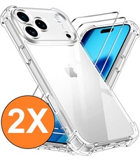 Ntech Hoesje Geschikt voor iPhone 17 Pro Max transparant Anti Shock