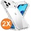 Ntech Hoesje Geschikt voor iPhone 17 Pro Max transparant Anti Shock - silicone hoesje met 2 Pack Screenprotector tempered glass