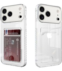 Ntech Hoesje Geschikt voor iPhone 17 Pro Max hoesje met pasjeshouder