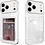 Ntech  Hoesje Geschikt voor iPhone 17 Pro Max hoesje met pasjeshouder transparant Shock proof case met Kaarthouder -  iPhone 17 Pro Max hoesje transparant -  iPhone 17 Pro Max pasjeshouder hoesje - Kaarthouder - Hoesje