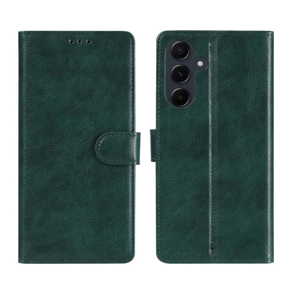 Ntech Ntech Hoesje Geschikt voor Samsung Galaxy A17 Hoesje  Groen - met Pasjeshouder en Standaardfunctie – bookcase Portemonnee