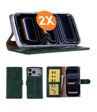 Ntech Hoesje geschikt voor iPhone 17 Pro hoesje Groen