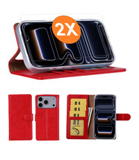 Ntech Hoesje geschikt voor iPhone 17 Pro hoesje Rood