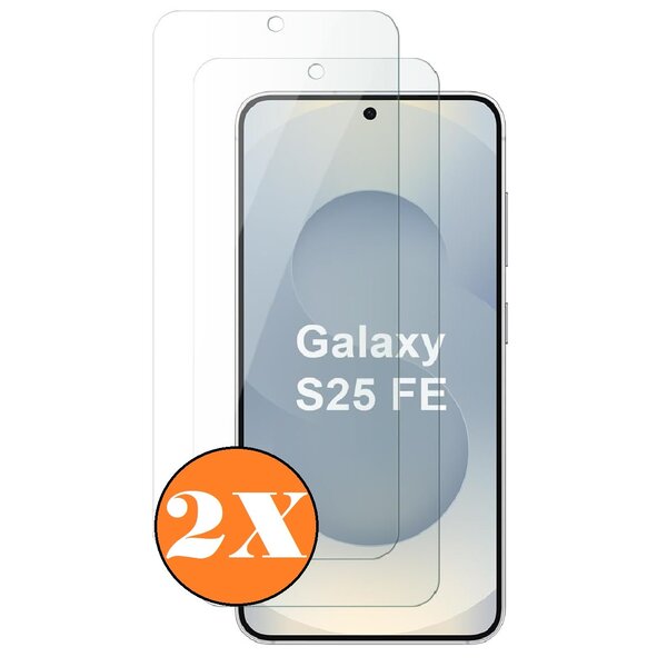 Ntech Screenprotector geschikt voor Samsung Galaxy S25 FE 5G - gehard Glas Tempered Glass - 2 Stuks