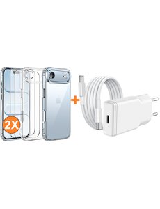 Ntech USB C Adapter iPhone Air - USB C Oplader 20W Met USB C Kabel 1M