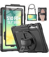 Ntech Hoes met ingebouwde Screenprotector Geschikt voor Samsung Galaxy Tab S10 FE