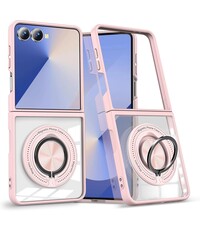 Ntech Magsafe Hoesje Geschikt voor Samsung Flip 7 hoesje Rose Goud