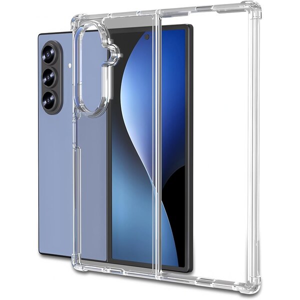 Ntech Hoesje Geschikt voor Samsung Galaxy Z Fold 7 hoesje transparant backcover shockproof