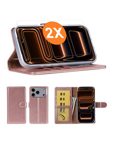 Ntech Hoesje geschikt voor iPhone 17 Pro Max hoesje Rose Goud