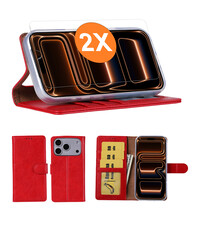 Ntech Hoesje geschikt voor iPhone 17 Pro Max hoesje Rood