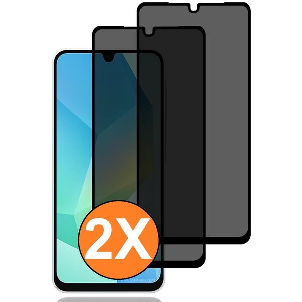 Ntech Geschikt voor Samsung Galaxy A07 screenprotector Privacy - 2 Stuks - Full screen protector tempered glass - gehard glas voor Geschikt voor Samsung A07
