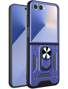 Ntech Hoesje Geschikt voor Samsung Galaxy Flip 7 Hoesje Blauw