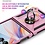 Ntech Hoesje Geschikt voor Samsung Galaxy Flip 7 Hoesje Licht Roze - Anti-Shock Hybrid Armor hoesje Met Draaibare Ring Houder