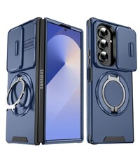 Ntech Hoesje Geschikt voor Samsung Galaxy Fold 7 hoesje Blauw