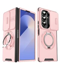 Ntech Hoesje Geschikt voor Samsung Galaxy Fold 7 hoesje Rose Goud
