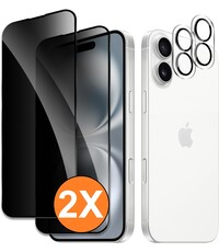 Ntech Privacy screenprotector Geschikt voor iPhone 16 screenprotector