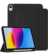 Ntech Hoes geschikt voor iPad A16 hoes - ipad 2025 hoes Zwart