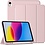 Ntech Hoes geschikt voor iPad A16 hoes - ipad 2025 hoes Rose Goud - iPad (A16) 11th/10th Generation Case(2025/2022) met pencil houder - Smart bookcase