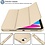 Ntech Hoes geschikt voor iPad A16 hoes - ipad 2025 hoes Goud - iPad (A16) 11th/10th Generation Case(2025/2022) met pencil houder - Smart bookcase