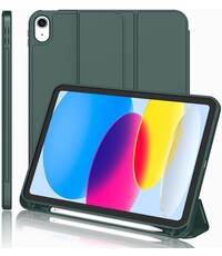 Ntech Hoes geschikt voor iPad A16 hoes - ipad 2025 hoes Pine Groen