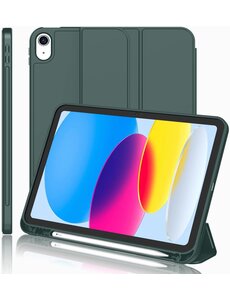 Ntech Hoes geschikt voor iPad A16 hoes - ipad 2025 hoes Pine Groen