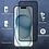 Ntech Privacy screenprotector Geschikt voor iPhone 15 screenprotector Privacy Met iPhone 15 camera lens - Complete bescherming voor iPhone 15 scherm en camera in één set - 2X
