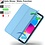 Ntech Hoes geschikt voor iPad A16 hoes - ipad 2025 hoes Licht Blauw - iPad (A16) 11th/10th Generation Case(2025/2022) met pencil houder - Smart bookcase