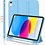 Ntech Hoes geschikt voor iPad A16 hoes - ipad 2025 hoes Licht Blauw - iPad (A16) 11th/10th Generation Case(2025/2022) met pencil houder - Smart bookcase
