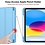 Ntech Hoes geschikt voor iPad A16 hoes - ipad 2025 hoes Licht Blauw - iPad (A16) 11th/10th Generation Case(2025/2022) met pencil houder - Smart bookcase