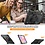 Ntech Hoes met ingebouwde Screenprotector Geschikt voor Samsung Galaxy Tab S10 Lite / S10 FE / S9 FE / S9 5G (10.9''/11'') hoes  Extreme Armor met screenprotector, Schouderiem, Handriem en Pencilhouder hoes - voor Horeca en Bouw - Zwart