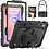 Ntech Hoes met ingebouwde Screenprotector Geschikt voor Samsung Galaxy Tab S10 Lite / S10 FE / S9 FE / S9 5G (10.9''/11'') hoes  Extreme Armor met screenprotector, Schouderiem, Handriem en Pencilhouder hoes - voor Horeca en Bouw - Zwart