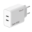 Ntech  USB C Adapter 35W - USB C Oplader 2 poorten met 2M Kabel Geschikt voor iPhone 17/ 17 Pro / 16 Pro / 15 / 15 Pro Max - Oplader Samsung A56/A36/A17/A26/A16/S25/S24 ultra/S23/S22/S25 FE/ Tab A11 Plus/ A9 Plus - Dual Poorten USB C Adapter - USB C Lader