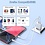 Ntech  USB C Adapter 35W - USB C Oplader 2 poorten met 30cm Kabel Geschikt voor iPhone 17/ 17 Pro / 16 Pro / 15 / 15 Pro Max - Oplader Samsung Galaxy S25/S24/S23/S22/S25 FE/ Tab A11 Plus/ A9 Plus - Snellader - Dual Poorten USB C Adapter - USB C Lader