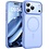 Ntech Hoesje Geschikt voor iPhone 17 Pro Hoesje Licht Blauw - Hoesje Geschikt voor MagSafe iPhone 17 Pro  - Shockproof Back Cover met Lens beschermer