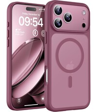 Ntech Hoesje Geschikt voor iPhone 17 Pro Hoesje Pruim