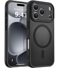 Ntech Hoesje Geschikt voor iPhone 17 Pro Max Hoesje Zwart