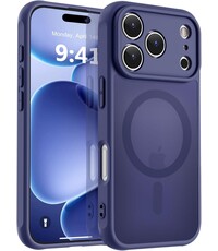 Ntech Hoesje Geschikt voor iPhone 17 Pro Max Hoesje Donker Blauw