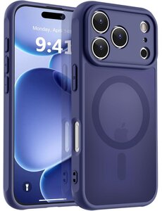 Ntech Hoesje Geschikt voor iPhone 17 Pro Max Hoesje Donker Blauw