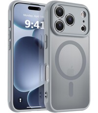 Ntech Hoesje Geschikt voor iPhone 17 Pro Max Hoesje Gray