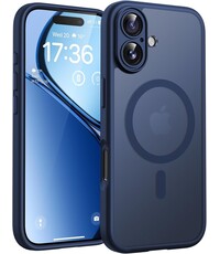 Ntech Hoesje Geschikt voor iPhone 17 Hoesje Donker Blauw